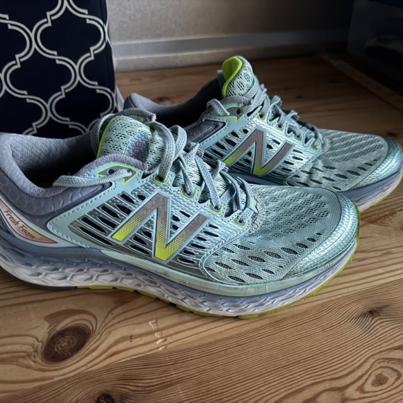 New Balance Shoes - New Balance Fresh Foam Women's Athletic Shoes - Aqua and Lime